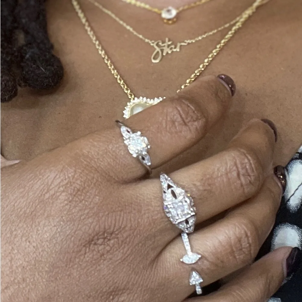 🩶 SOLD! 🩶 Retro Mid Century 14K Gold Diamond Ring - Antique Art Deco - Picture 12 of 13